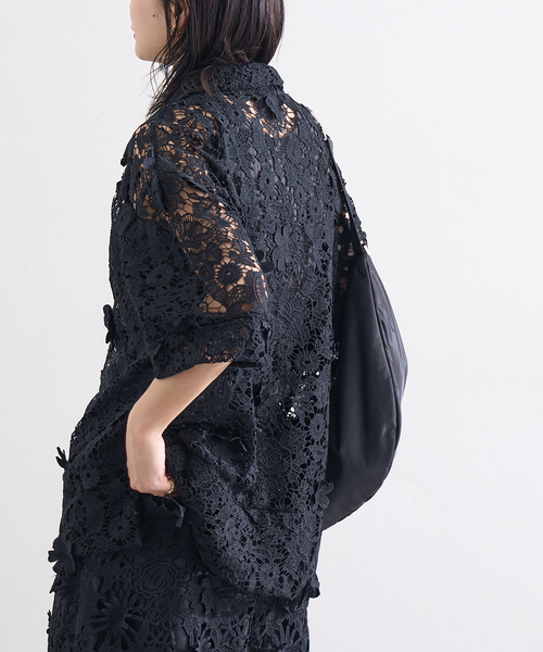 LAYAS(レイヤーズ)の「【LAYAS/レイヤーズ】LACE SKIPPERS/S P/O(シャツ/ブラウス・レディース・ホワイト/ブラック・FREE)」の22枚目の写真