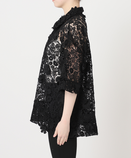 LAYAS(レイヤーズ)の「【LAYAS/レイヤーズ】LACE SKIPPERS/S P/O(シャツ/ブラウス・レディース・ホワイト/ブラック・FREE)」の17枚目の写真