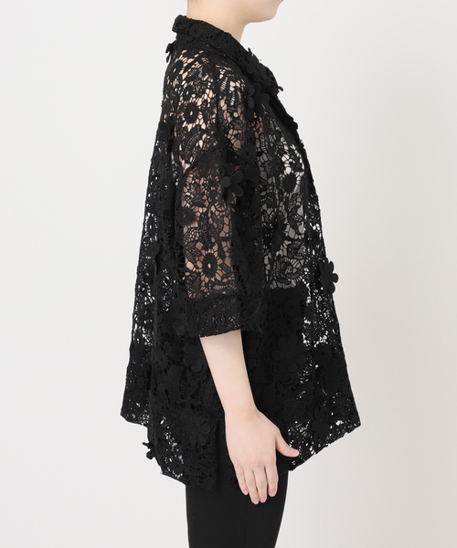 LAYAS(レイヤーズ)の「【LAYAS/レイヤーズ】LACE SKIPPERS/S P/O(シャツ/ブラウス・レディース・ホワイト/ブラック・FREE)」の7枚目の写真