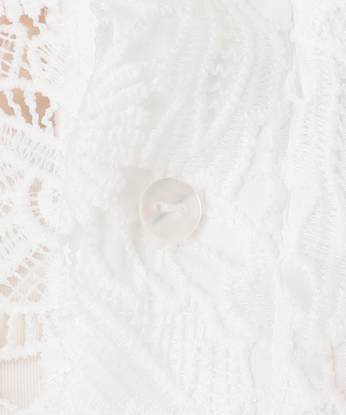 LAYAS(レイヤーズ)の「【LAYAS/レイヤーズ】LACE SKIPPERS/S P/O(シャツ/ブラウス・レディース・ホワイト/ブラック・FREE)」の4枚目の写真