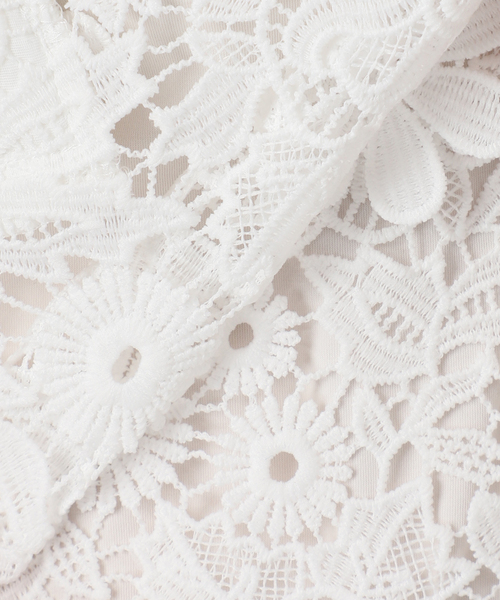 LAYAS(レイヤーズ)の「【LAYAS/レイヤーズ】LACE SKIPPERS/S P/O(シャツ/ブラウス・レディース・ホワイト/ブラック・FREE)」の5枚目の写真