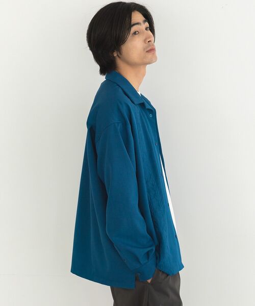 CRAFT STANDARD BOUTIQUE(クラフトスタンダードブティック)の「刺繍キューバシャツ(シャツ/ブラウス・メンズ・ブルー/ブラウン/ブラック・L/M)」の7枚目の写真