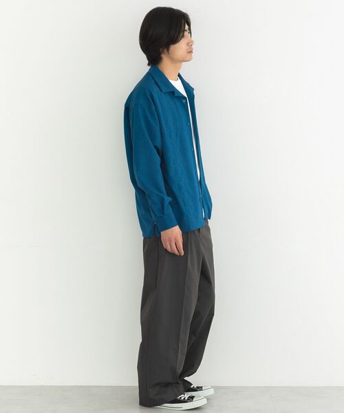 CRAFT STANDARD BOUTIQUE(クラフトスタンダードブティック)の「刺繍キューバシャツ(シャツ/ブラウス・メンズ・ブルー/ブラウン/ブラック・L/M)」の10枚目の写真