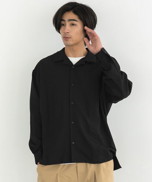 CRAFT STANDARD BOUTIQUE(クラフトスタンダードブティック)の「刺繍キューバシャツ(シャツ/ブラウス・メンズ・ブルー/ブラウン/ブラック・L/M)」の13枚目の写真