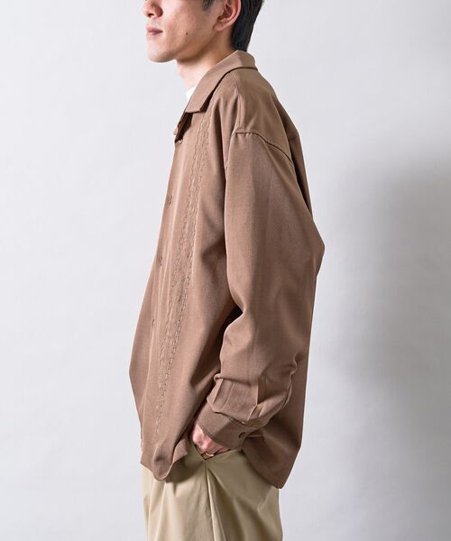 CRAFT STANDARD BOUTIQUE(クラフトスタンダードブティック)の「刺繍キューバシャツ(シャツ/ブラウス・メンズ・ブルー/ブラウン/ブラック・L/M)」の21枚目の写真