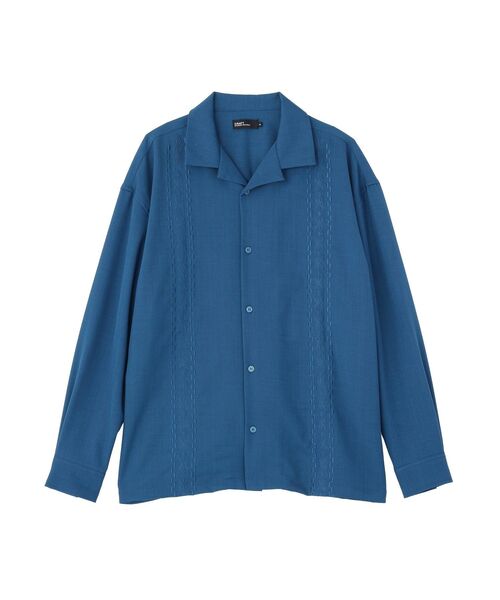 CRAFT STANDARD BOUTIQUE(クラフトスタンダードブティック)の「刺繍キューバシャツ(シャツ/ブラウス・メンズ・ブルー/ブラウン/ブラック・L/M)」の4枚目の写真