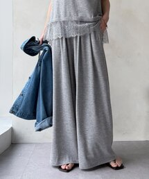 DouDou | 【セットアップ可能】タックイージーワイドパンツ(その他パンツ)