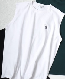 U.S. POLO ASSN.（ユーエスポロアッスン）の「U.S. POLO ASSN./ユーエスポロアッスン 別注 オーバーサイズ ワンポイント刺繍 ノースリーブシャツ タンクトップ（タンクトップ）」
