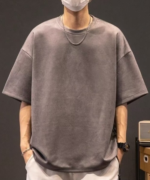 link lot(リンクロット)の「無地ヴィンテージライクT(Tシャツ/カットソー・メンズ・ブラック/グレー/ブラウン/カーキ・L/M/LARGE/MEDIUM)」の3枚目の写真