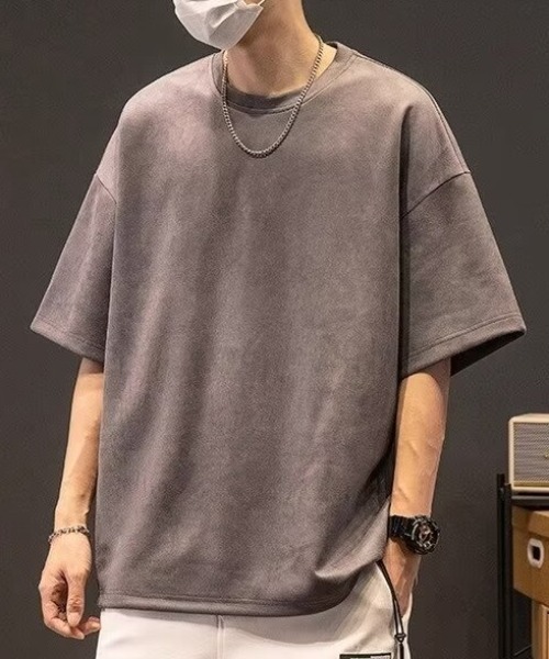 link lot(リンクロット)の「無地ヴィンテージライクT(Tシャツ/カットソー・メンズ・ブラック/グレー/ブラウン/カーキ・L/M/LARGE/MEDIUM)」の11枚目の写真