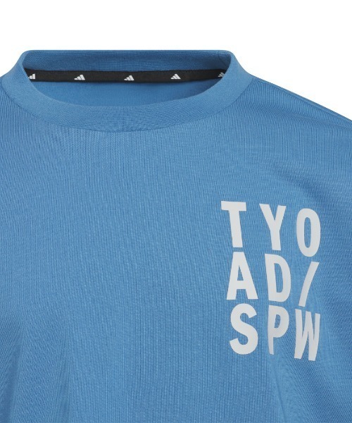 adidas（アディダス）の「アディダス adidas キッズ ブランド ラブ ルーズフィット シングルジャージー 長袖 Tシャツ（Tシャツ/カットソー・キッズ・ホワイト/ターコイズブルー/ブラック・130cm/140cm/150cm/160cm）」の5枚目の写真