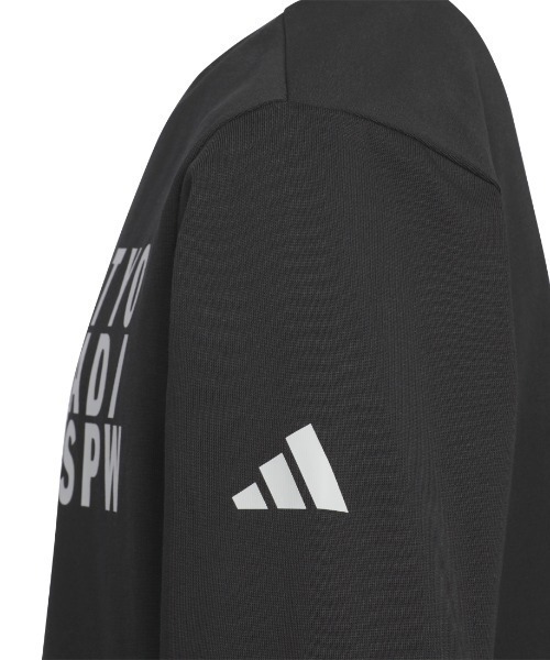 adidas（アディダス）の「アディダス adidas キッズ ブランド ラブ ルーズフィット シングルジャージー 長袖 Tシャツ（Tシャツ/カットソー・キッズ・ホワイト/ターコイズブルー/ブラック・130cm/140cm/150cm/160cm）」の15枚目の写真