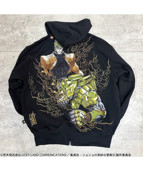 ジョジョの奇妙な冒険(ジョジョノキミョウナボウケン)の「『JOJO/ジョジョ』DIO ジップアップパーカー【Z】(パーカー・メンズ・ブラック・M/L/XL)」の1枚目の写真