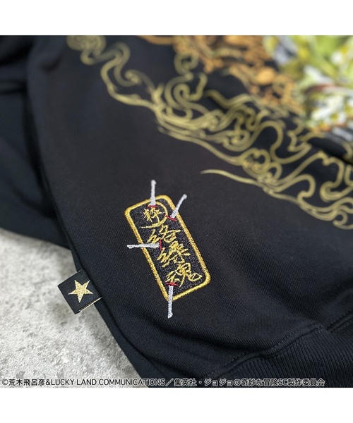 ジョジョの奇妙な冒険(ジョジョノキミョウナボウケン)の「『JOJO/ジョジョ』DIO ジップアップパーカー【Z】(パーカー・メンズ・ブラック・M/L/XL)」の5枚目の写真