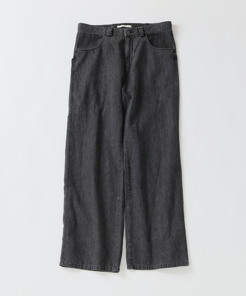 seya.（セヤ）の「SEYA.(セヤ) 別注 GROUND PANTS LINEN DENIM（デニムパンツ・メンズ・ブラック・3/2）」の9枚目の写真