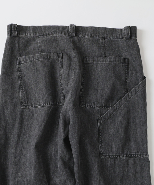 seya.（セヤ）の「SEYA.(セヤ) 別注 GROUND PANTS LINEN DENIM（デニムパンツ・メンズ・ブラック・3/2）」の15枚目の写真