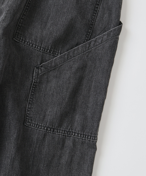 seya.（セヤ）の「SEYA.(セヤ) 別注 GROUND PANTS LINEN DENIM（デニムパンツ・メンズ・ブラック・3/2）」の16枚目の写真