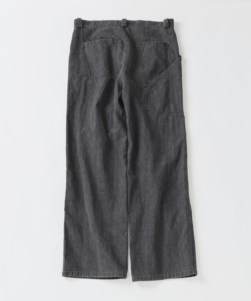seya.（セヤ）の「SEYA.(セヤ) 別注 GROUND PANTS LINEN DENIM（デニムパンツ・メンズ・ブラック・3/2）」の17枚目の写真