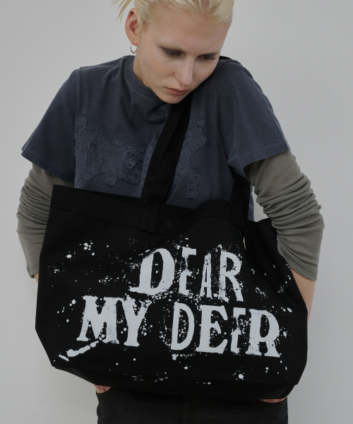 DEARMYDEER(ディアマイディア)の「ペイントドロップショルダーバッグ(ブラック)(ショルダーバッグ・レディース・その他・FREE)」の1枚目の写真