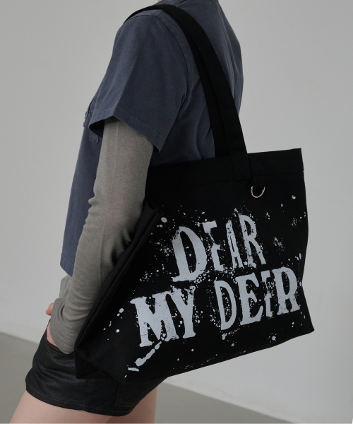 DEARMYDEER(ディアマイディア)の「ペイントドロップショルダーバッグ(ブラック)(ショルダーバッグ・レディース・その他・FREE)」の2枚目の写真