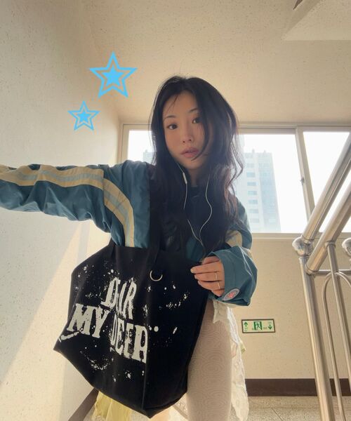 DEARMYDEER(ディアマイディア)の「ペイントドロップショルダーバッグ(ブラック)(ショルダーバッグ・レディース・その他・FREE)」の9枚目の写真