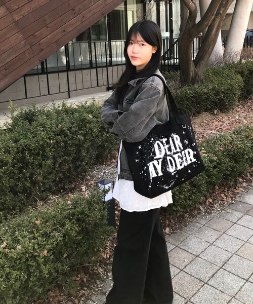 DEARMYDEER(ディアマイディア)の「ペイントドロップショルダーバッグ(ブラック)(ショルダーバッグ・レディース・その他・FREE)」の13枚目の写真