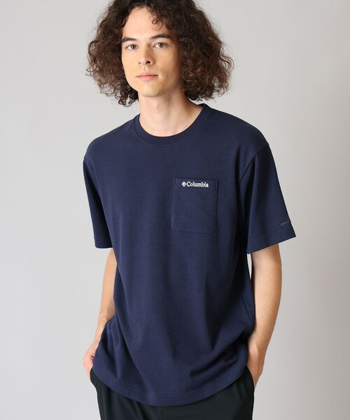 Columbia(コロンビア)の「UVカット Columbia/ ルックアウトスパイア ショートスリーブ Tシャツ /コロンビア(Tシャツ/カットソー・メンズ・ネイビー/ホワイト/ブラウン・M/S/L/XL)」の3枚目の写真