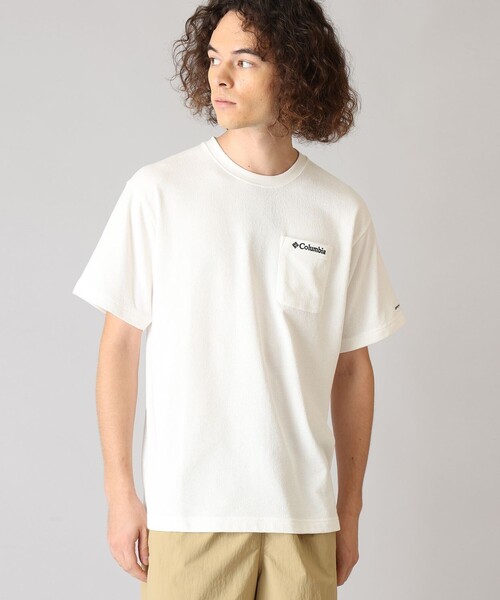 Columbia(コロンビア)の「UVカット Columbia/ ルックアウトスパイア ショートスリーブ Tシャツ /コロンビア(Tシャツ/カットソー・メンズ・ネイビー/ホワイト/ブラウン・M/S/L/XL)」の1枚目の写真