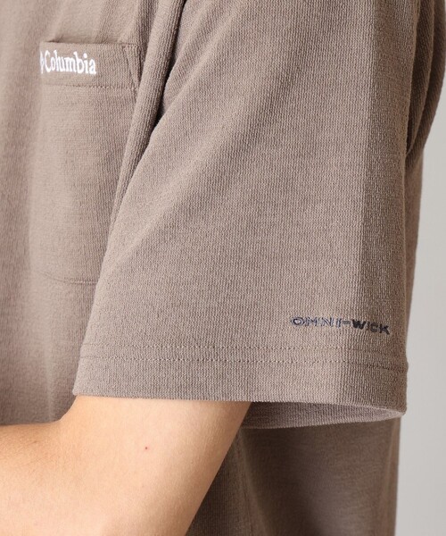 Columbia(コロンビア)の「UVカット Columbia/ ルックアウトスパイア ショートスリーブ Tシャツ /コロンビア(Tシャツ/カットソー・メンズ・ネイビー/ホワイト/ブラウン・M/S/L/XL)」の9枚目の写真