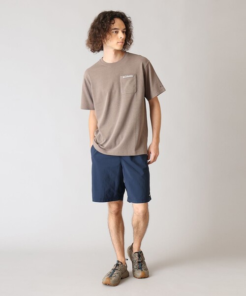 Columbia(コロンビア)の「UVカット Columbia/ ルックアウトスパイア ショートスリーブ Tシャツ /コロンビア(Tシャツ/カットソー・メンズ・ネイビー/ホワイト/ブラウン・M/S/L/XL)」の5枚目の写真