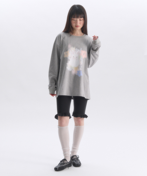 ambler(エムブラー)の「フラワーインスプリンググラフィックロングスリーブAJS301(メランジ)(スウェット・レディース・その他・FREE)」の3枚目の写真