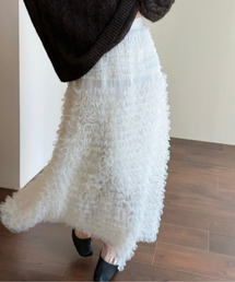 AMAJI | チュールフリルティアードロングシアースカート(スカート)