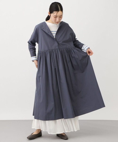 studio CLIP（スタディオクリップ）の「《natural by clip》コットンサンドウォッシュ切り替えワンピース（ワンピース・レディース・ピンク/ネイビー・FREE）」の15枚目の写真