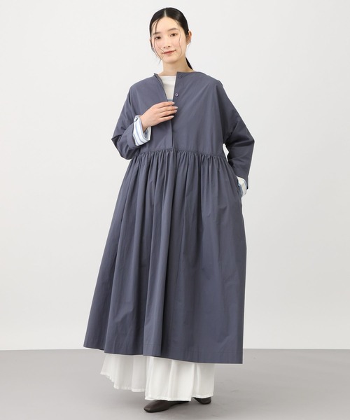 studio CLIP（スタディオクリップ）の「《natural by clip》コットンサンドウォッシュ切り替えワンピース（ワンピース・レディース・ピンク/ネイビー・FREE）」の21枚目の写真