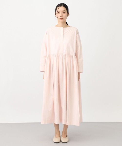 studio CLIP（スタディオクリップ）の「《natural by clip》コットンサンドウォッシュ切り替えワンピース（ワンピース・レディース・ピンク/ネイビー・FREE）」の22枚目の写真