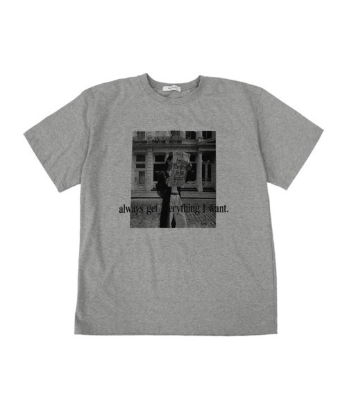 DONOBAN(ドノバン)の「スナップフォトTee(Tシャツ/カットソー・レディース・グレー/ホワイト・ONE SIZE)」の18枚目の写真