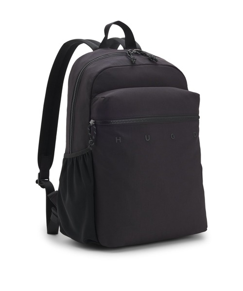 HUGO(ヒューゴ)の「バックパック ワイドセットロゴ ディテール(バックパック/リュック・メンズ・ブラック・ONESIZE)」の2枚目の写真