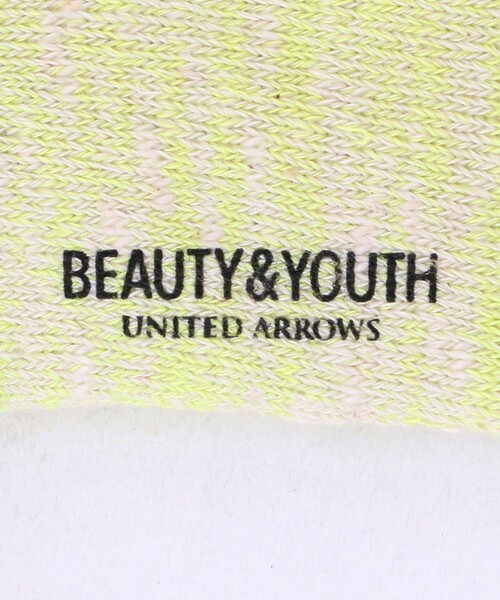 BEAUTY&YOUTH UNITED ARROWS（ビューティーアンドユースユナイテッドアローズ）の「ダブル リブ パイル クウォーター ソックス（ソックス/靴下・メンズ・ブラック/ホワイト/ライム/ライトグレー・FREE）」の9枚目の写真