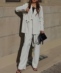 esutoreja | サイドベルトジャケットセットアップ(セットアップ)