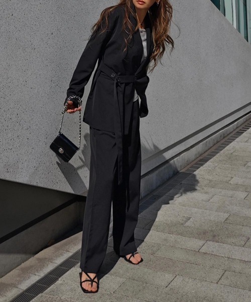 esutoreja（エストレジャ）の「サイドベルトジャケットセットアップ（セットアップ・レディース・アイボリー/ピンク・FREE）」の22枚目の写真