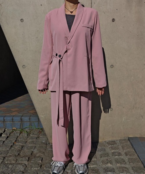 esutoreja（エストレジャ）の「サイドベルトジャケットセットアップ（セットアップ・レディース・アイボリー/ピンク・FREE）」の20枚目の写真