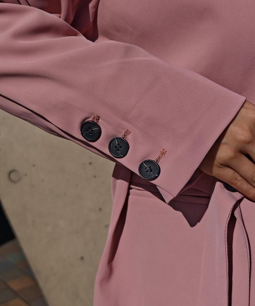 esutoreja（エストレジャ）の「サイドベルトジャケットセットアップ（セットアップ・レディース・アイボリー/ピンク・FREE）」の17枚目の写真