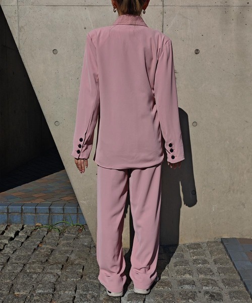 esutoreja（エストレジャ）の「サイドベルトジャケットセットアップ（セットアップ・レディース・アイボリー/ピンク・FREE）」の13枚目の写真