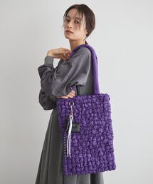 カラビナ付シャーリングトート