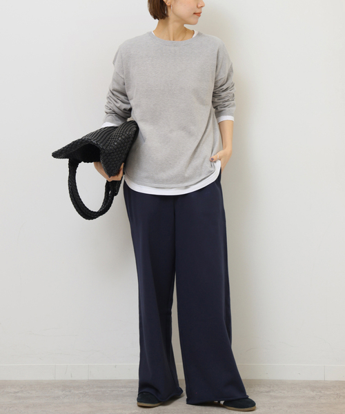 JOURNAL STANDARD relume（ジャーナルスタンダード　レリューム）の「《追加2》［2枚セット］3WAYレイヤードプルオーバー（ニット/セーター・レディース・グリーン/ライトグレー/ピンク系その他/ブラック・FREE）」の12枚目の写真