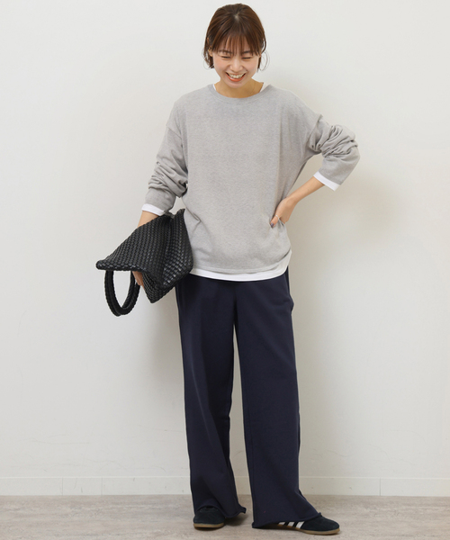 JOURNAL STANDARD relume（ジャーナルスタンダード　レリューム）の「《追加2》［2枚セット］3WAYレイヤードプルオーバー（ニット/セーター・レディース・グリーン/ライトグレー/ピンク系その他/ブラック・FREE）」の13枚目の写真