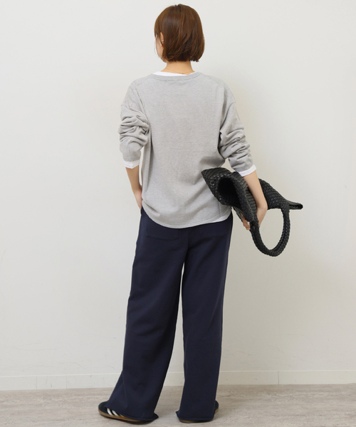 JOURNAL STANDARD relume（ジャーナルスタンダード　レリューム）の「《追加2》［2枚セット］3WAYレイヤードプルオーバー（ニット/セーター・レディース・グリーン/ライトグレー/ピンク系その他/ブラック・FREE）」の14枚目の写真