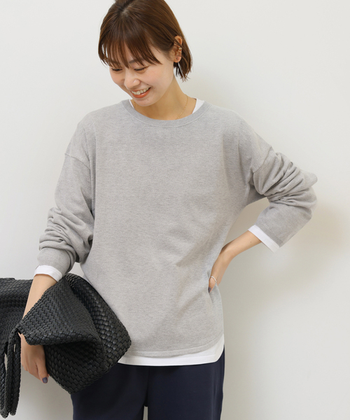 JOURNAL STANDARD relume（ジャーナルスタンダード　レリューム）の「《追加2》［2枚セット］3WAYレイヤードプルオーバー（ニット/セーター・レディース・グリーン/ライトグレー/ピンク系その他/ブラック・FREE）」の17枚目の写真