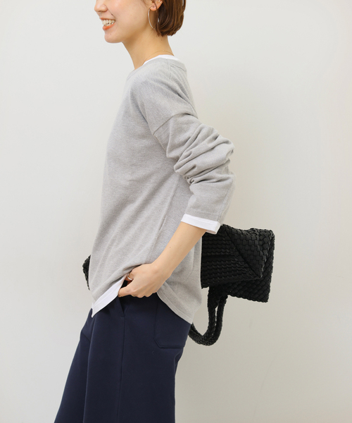 JOURNAL STANDARD relume（ジャーナルスタンダード　レリューム）の「《追加2》［2枚セット］3WAYレイヤードプルオーバー（ニット/セーター・レディース・グリーン/ライトグレー/ピンク系その他/ブラック・FREE）」の18枚目の写真