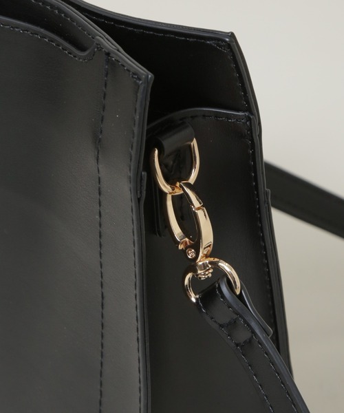 NANO universe（ナノユニバース）の「スクエアミニショルダーバッグ（ショルダーバッグ・レディース・ブラック/グレー系その他4・F）」の13枚目の写真